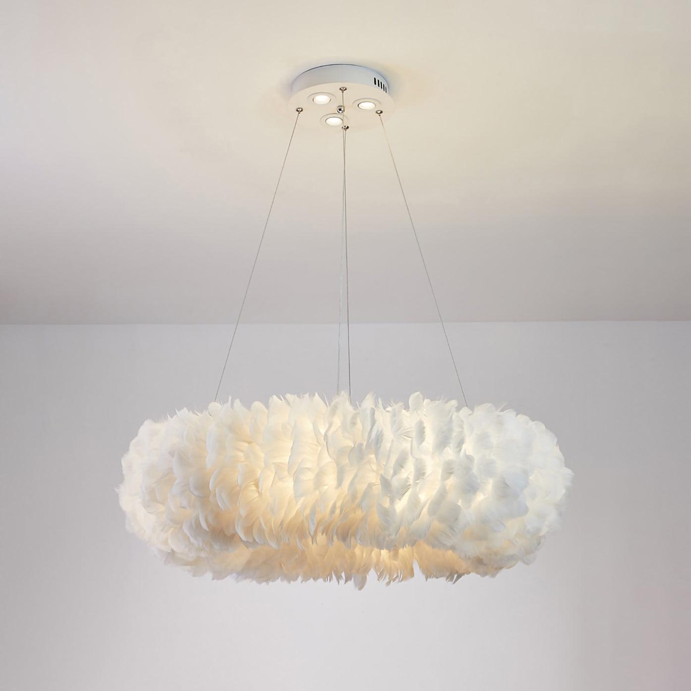 Eos Pendant Lamp ∅ 19.7″ x H 5.5″ / Dia 50cm x H 14cm / White Pendant light