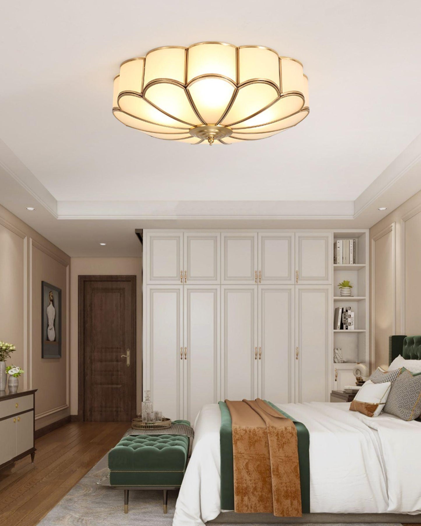 Scalloped Flush Ceiling Light Ceiling lamp
