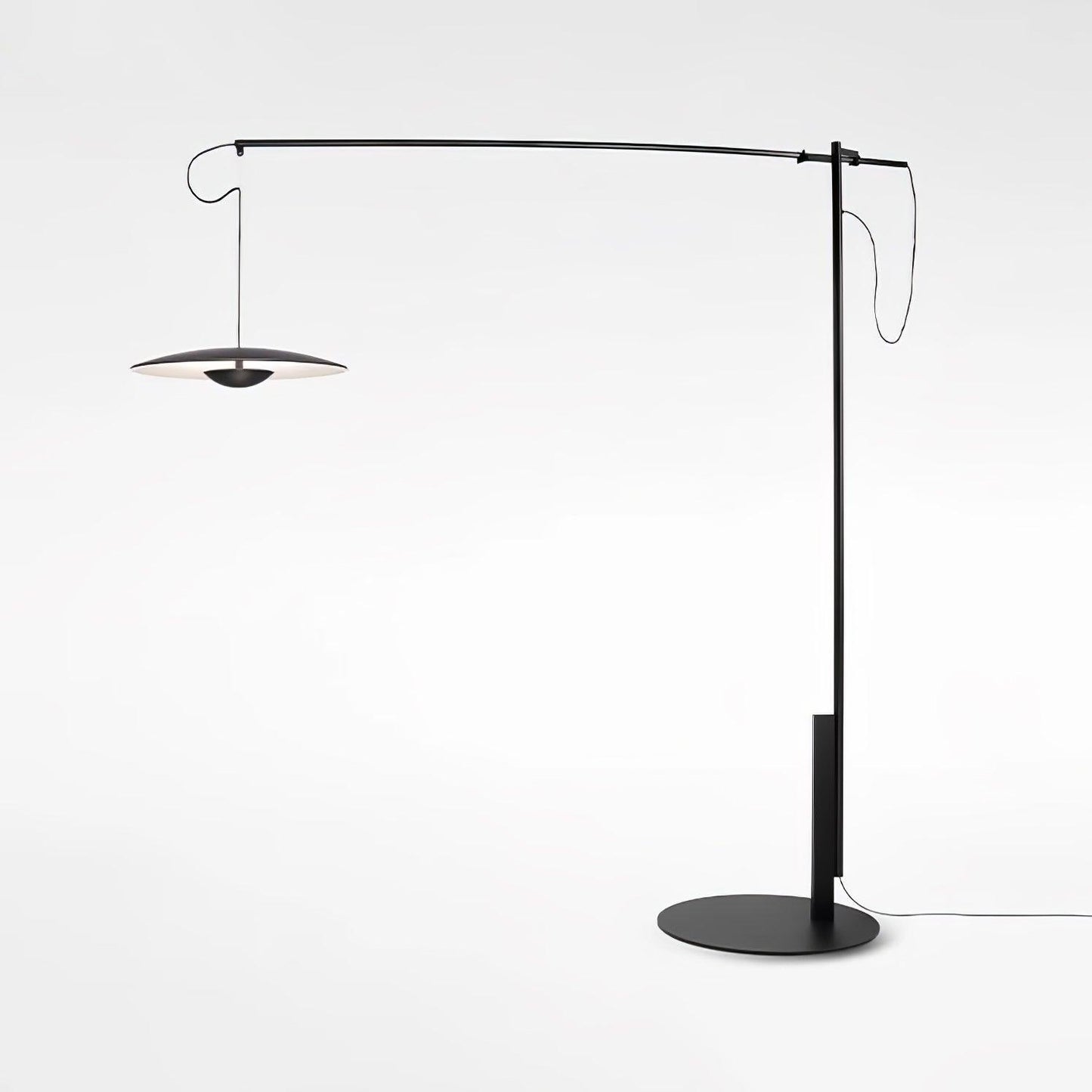 Innovative Directional Floor Lamp ∅ 54.7″ x H 70.9″ / Dia 139cm x H 180cm / Matt black / US Plug Floor lamp
