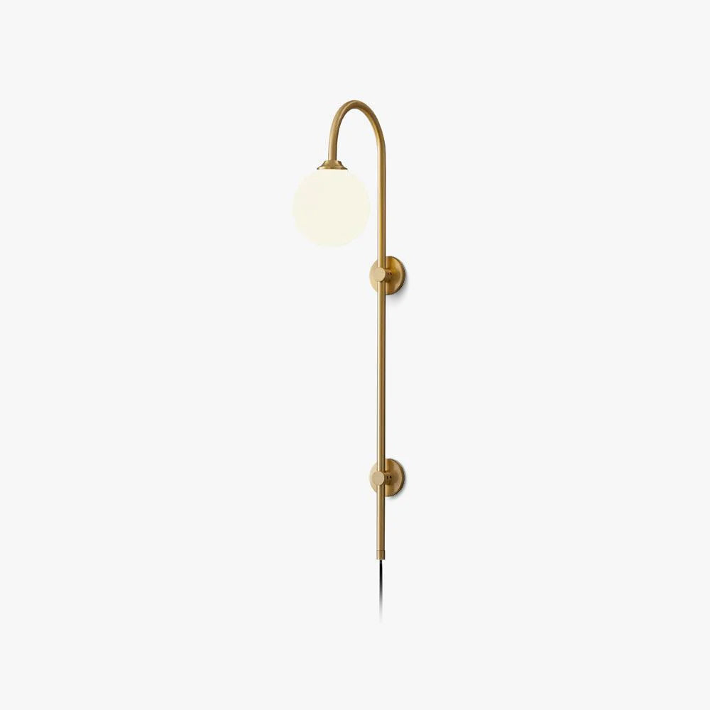 Globe Brass Plug-in Wall Sconce Wall lamp