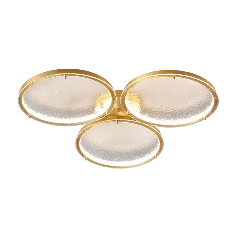 Golden Rings Ceiling Light ∅ 25.6″ x H 2.7″ / Dia 65cm x H 7cm / Brass / Three-Color Changing Light Ceiling lamp