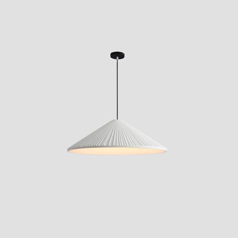 Hat Resin Pendant Lamp ∅ 16.5 x H 59″ / Dia 42cm x H 150cm / White / Warm Light Pendant light
