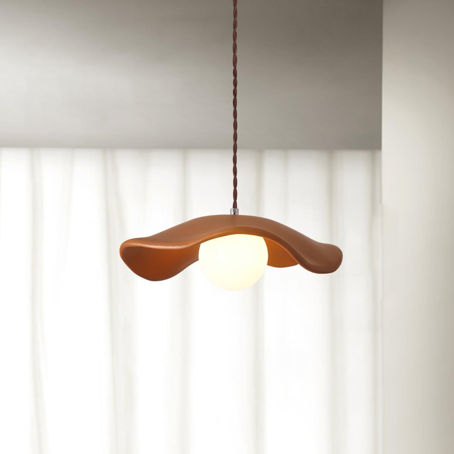 Hats Pendant Lamp ∅ 13.7″ x H 3.9″/ Dia 35cm x H 10cm / Orange Pendant light