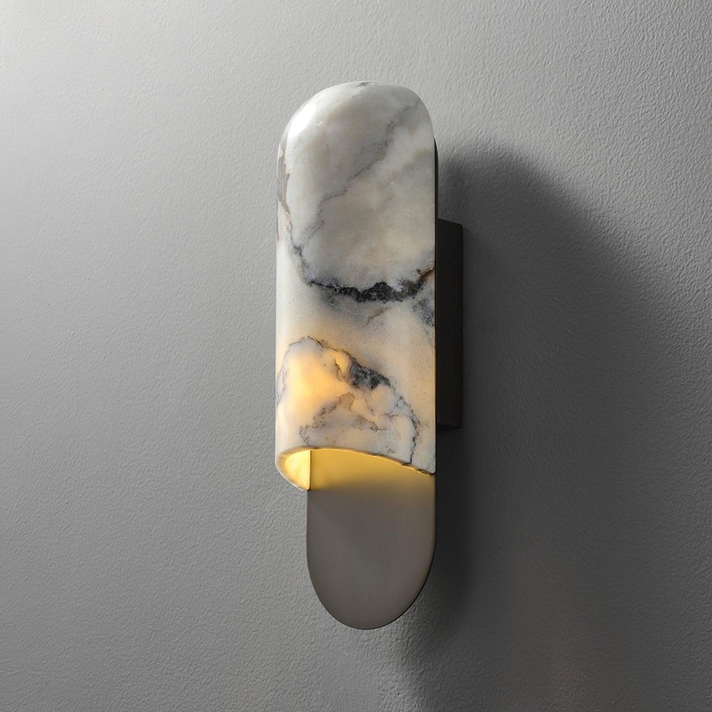 Hl Wall Sconce ∅ 3.8″ x H 17.4″ / Dia 12cm x H 34.8cm / White + Black Wall lamp