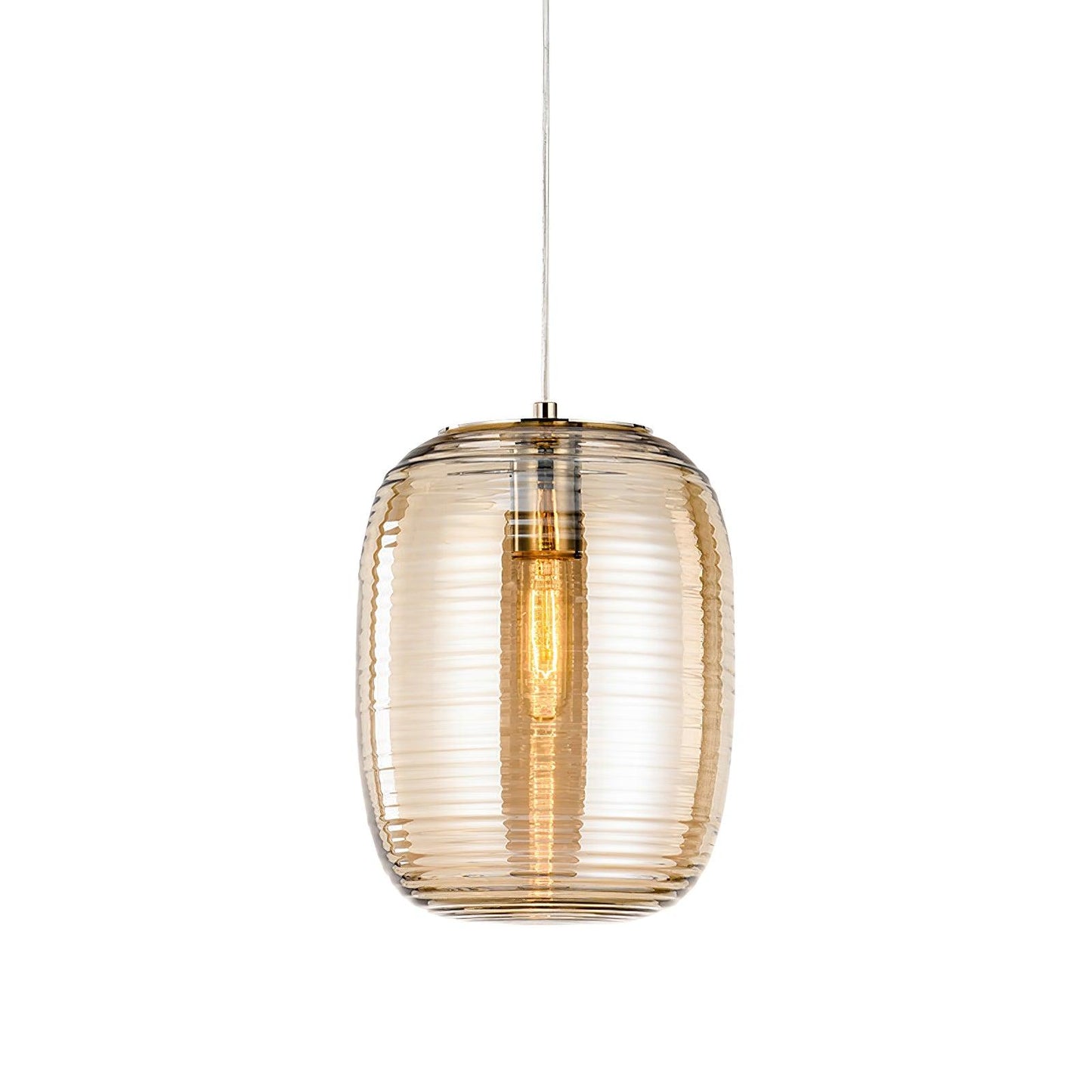 Joselina Glass Pendant Light ∅ 9.8″ x H 11.8″ / Dia 25cm x H 30cm / Brown Pendant light