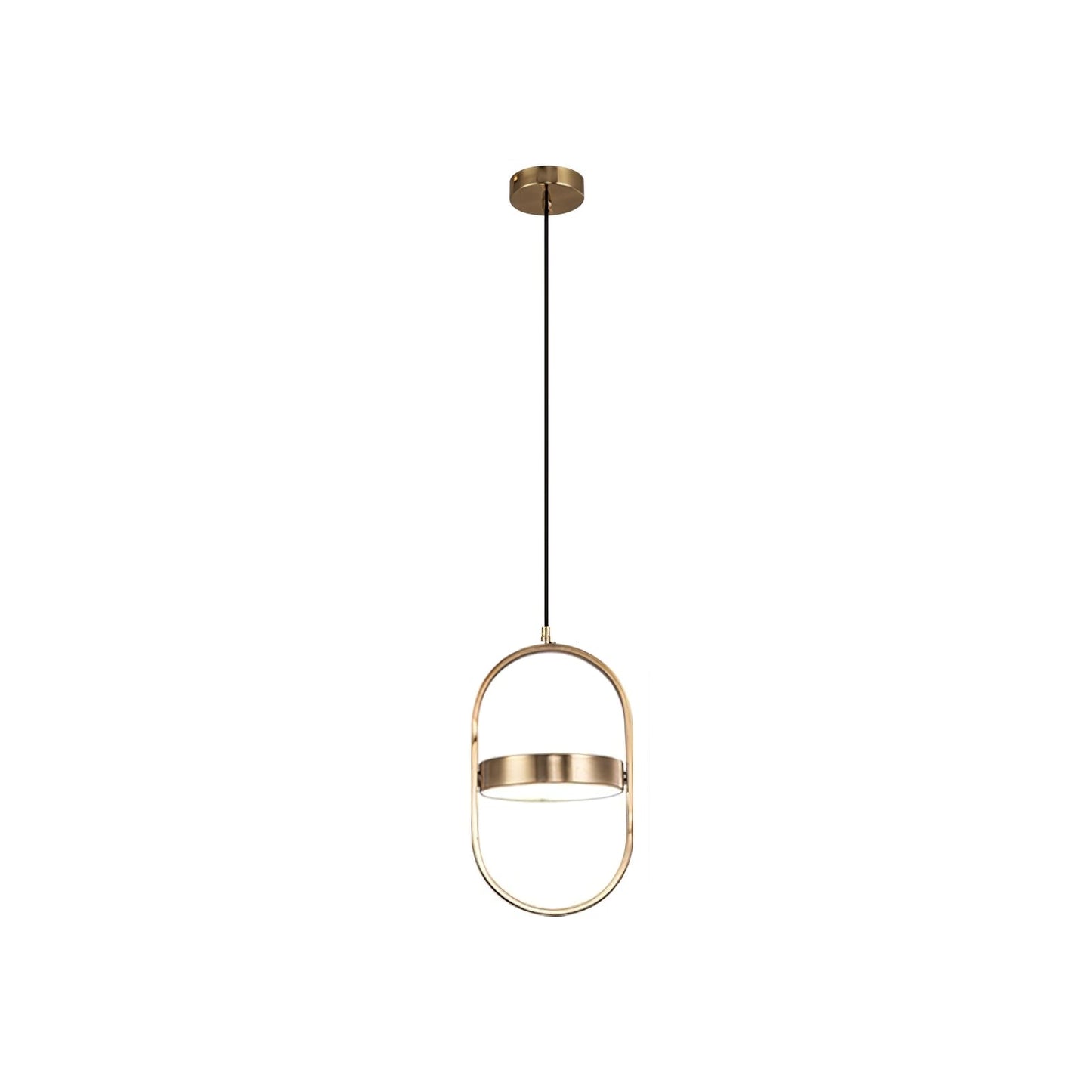 KUU Pendant Light ∅ 10.6″ x H 16.9″ / Dia 27cm x H 43cm / Gold & White / Warm Light Pendant light