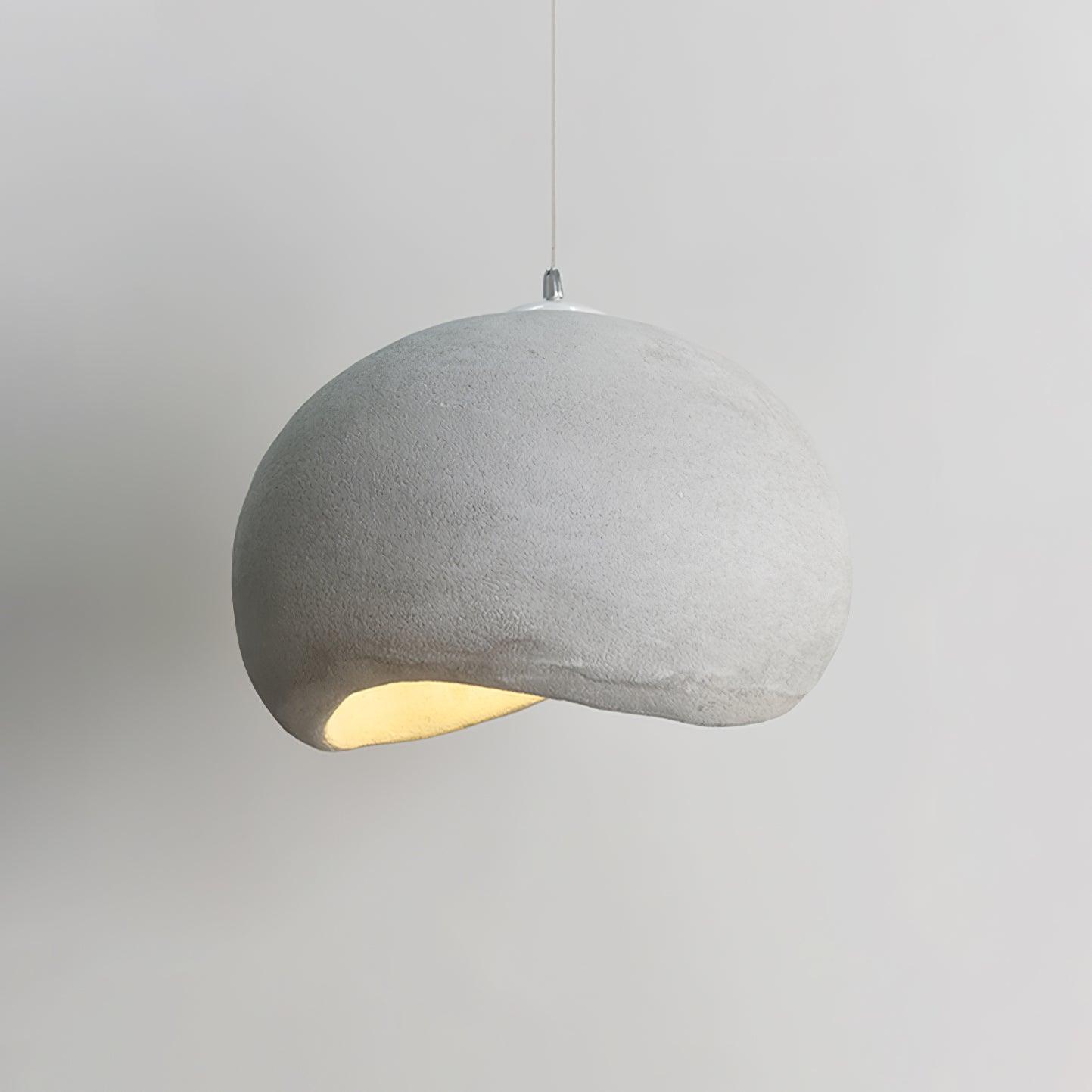 Khmara Resin Pendant Lamp ∅ 15.7″ x H 9.8″ / Dia 40cm x H 25cm / Grey Pendant light