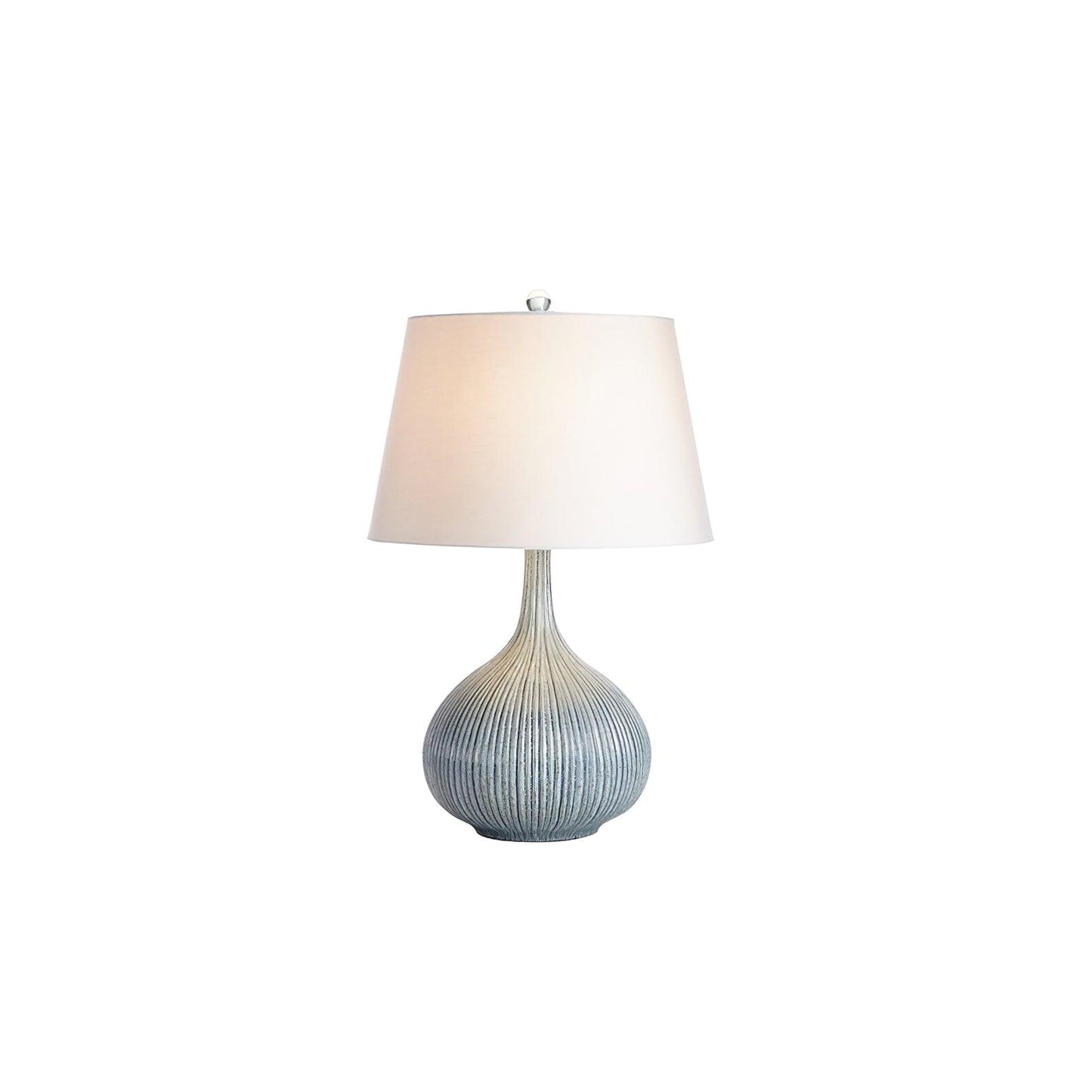 Kole Ceramic Table Lamp ∅ 16.9″ x H 27.9″ / Dia 43cm x H 71cm / Blue / US plug Table lamp