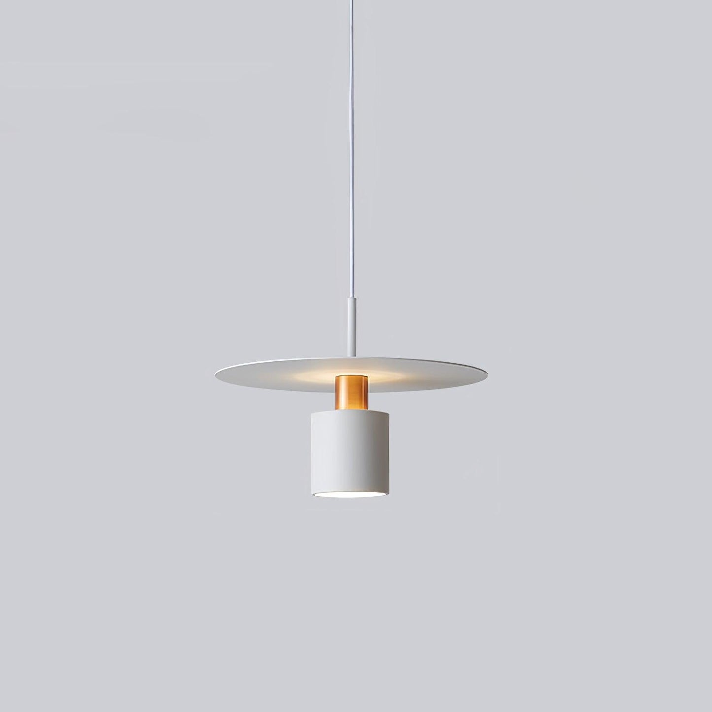 Kolorit Pendant Lamp ∅ 13.8″ x H 6.3″ / Dia 35cm x H 16cm / White Pendant light