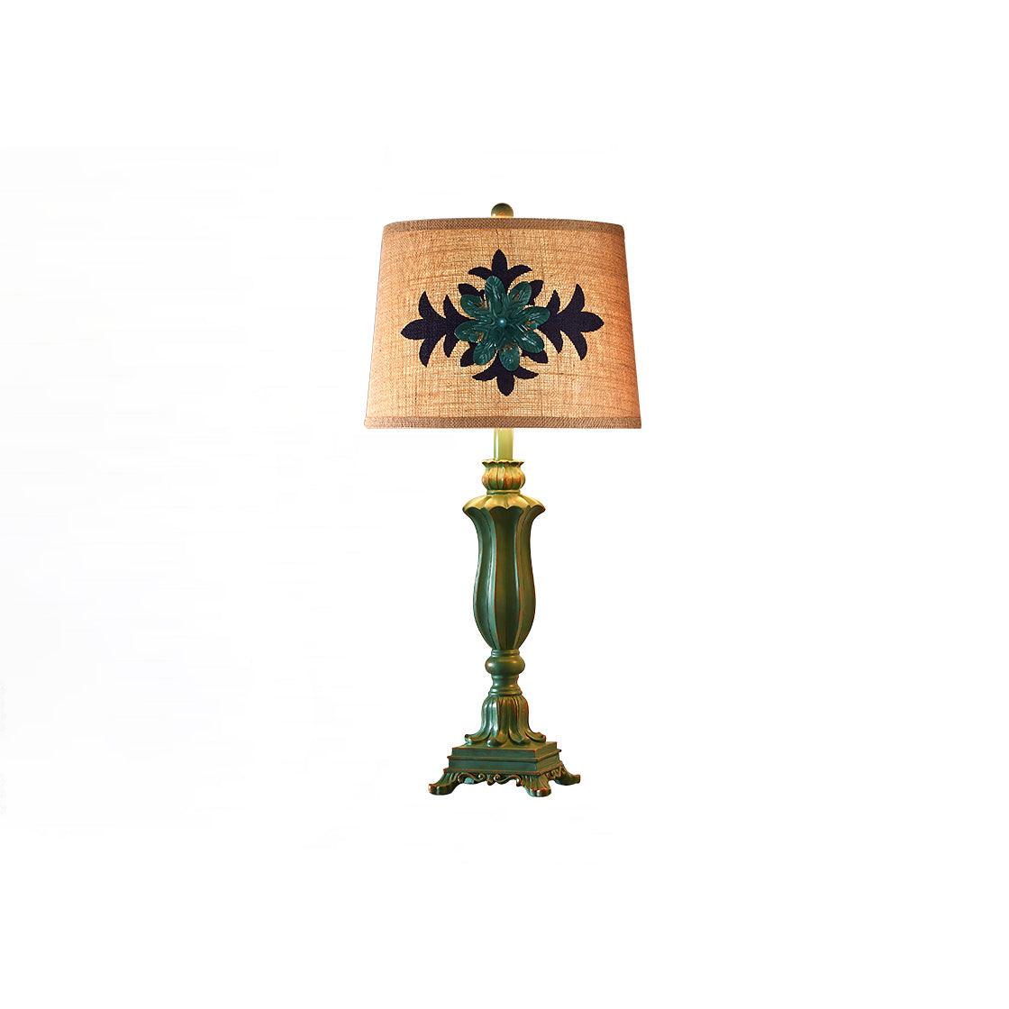 Lark Table Lamp ∅ 12.2″ x H 30″ / Dia 31cm x H 76.5cm / Green / US plug Table lamp