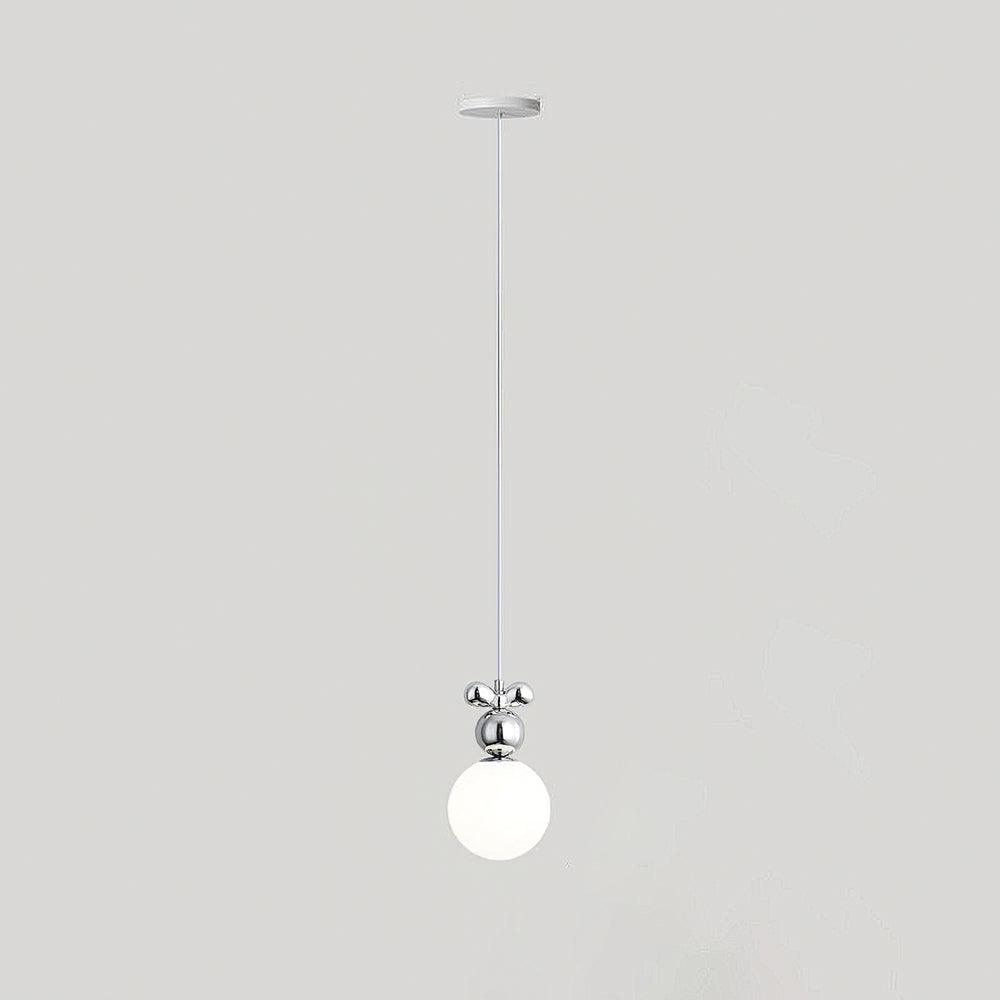 Laila Mini Pendant Light Model B: ∅ 4.7″ x H 8.7″ / Dia 12cm x H 22cm / Chrome Pendant light