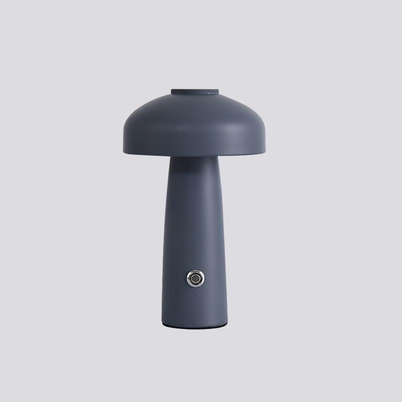 Leon Mushroom Built-in Battery Table Lamp ∅ 5.9″ x H 9.8″ / Dia 15cm x H 25cm / Grey / Touch Switch Table lamp