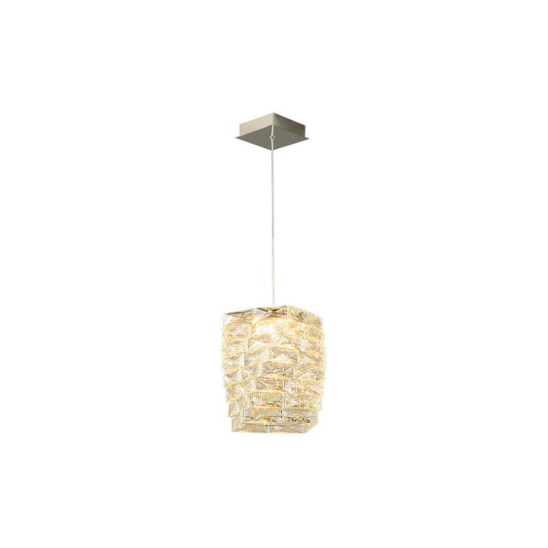 Leuchten Crystal Pendant Lamp ∅ 8.7″ x H 9.8″ / Dia 22cm x H 25cm / Clear / Warm White Pendant light