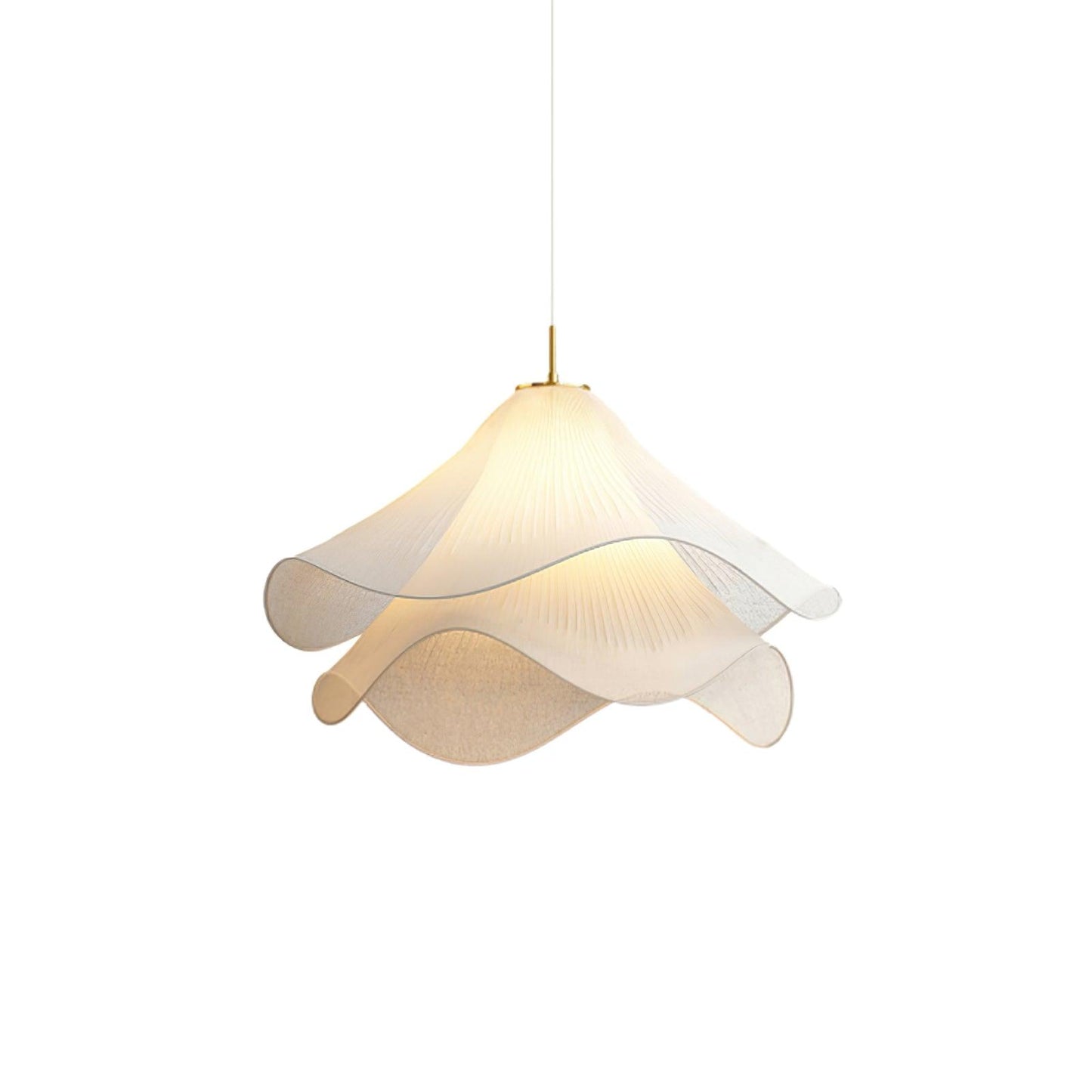 Ethereal Bloom Pendant Light ∅ 19.7″ x H 11″ / Dia 50cm x H 28cm / Gold & White Pendant light