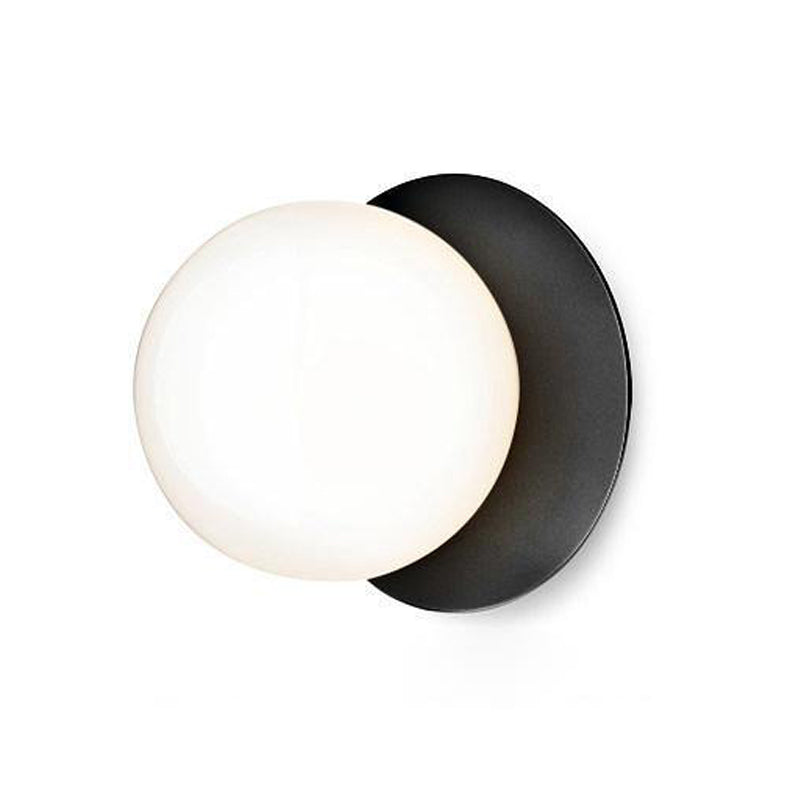 Celeste Wall Lamp ∅ 5.9″ x H 7.9″ / Dia 15cm x H 20cm / Black & White Glass / 1 Piece Wall lamp