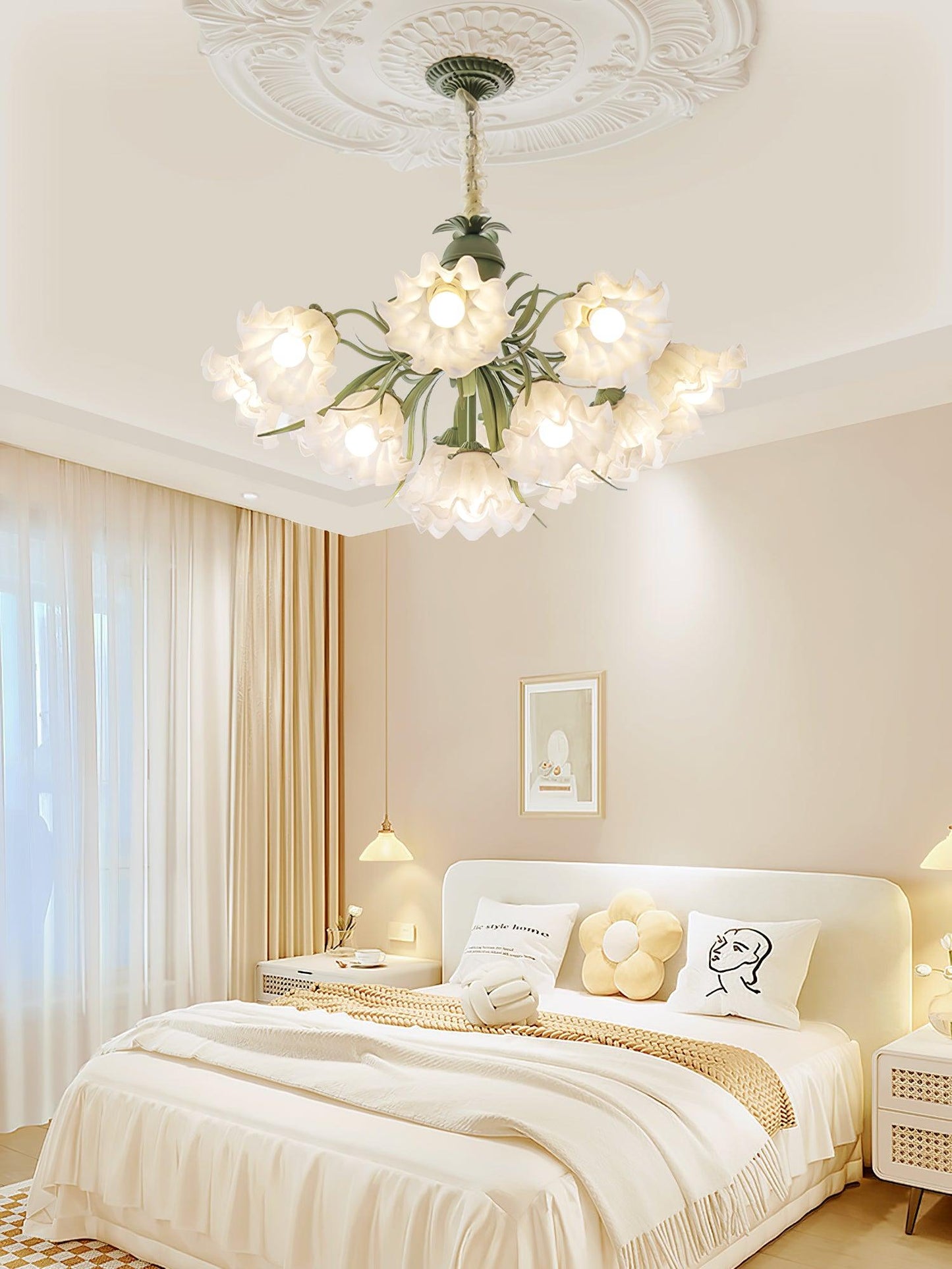 Lily of the Valley Flower Chandelier