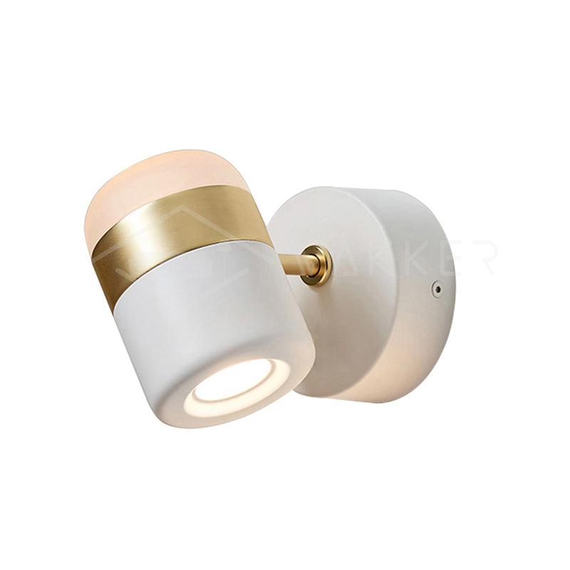 Adjustable Glass Wall Lamp ∅ 4.7″ x H 6.7″ / Dia 12cm x H 17cm / White / Warm White Wall lamp