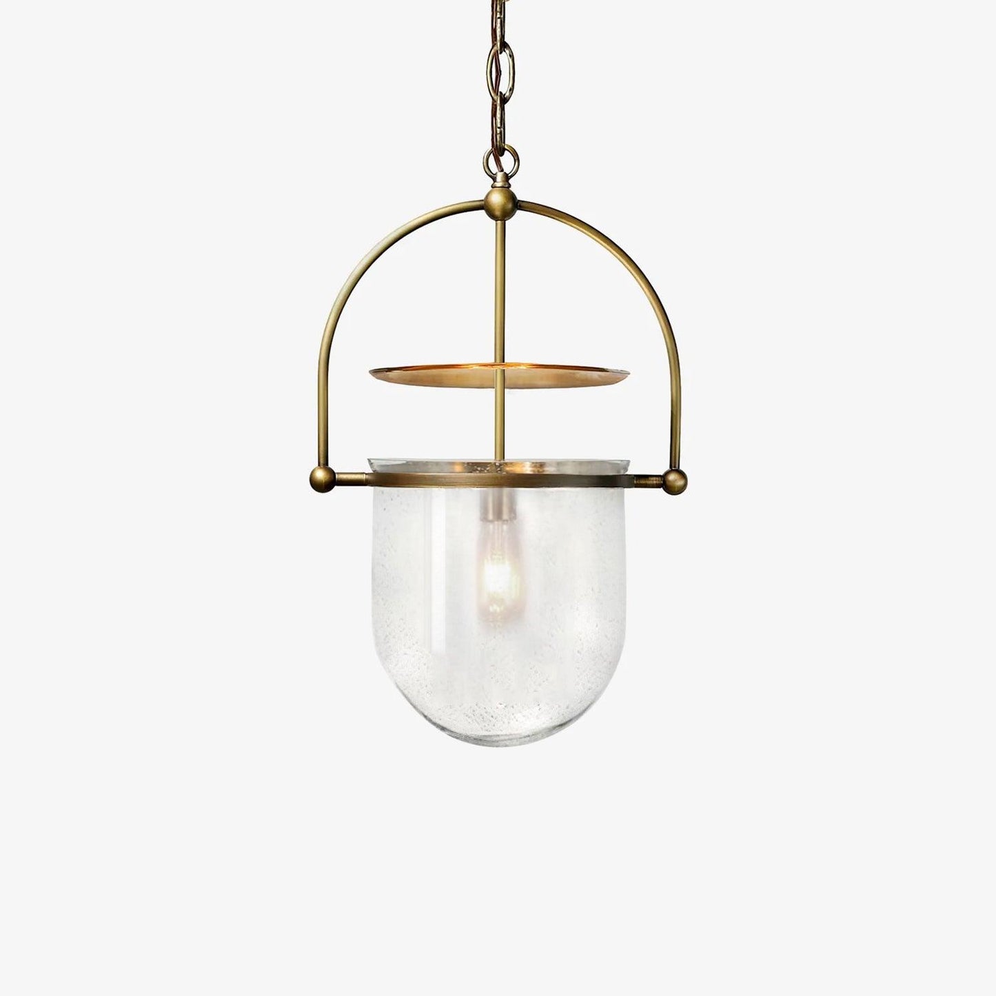 Lorford Cup Pendant Light ∅ 13.4″ x H 19.7″ / Dia 34cm x H 50cm / Gold & Clear Pendant light
