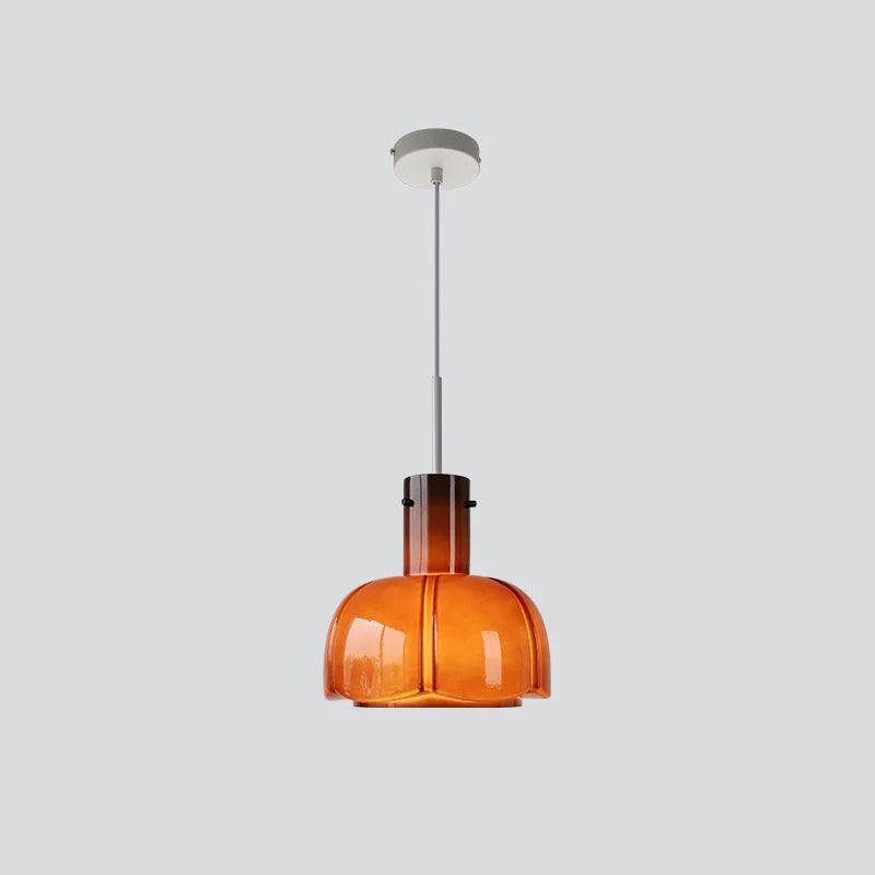 Lumina Petal Glass Pendant Light ∅ 10.2″ x H 15.7″ / Dia 26cm x H 40cm / Brown Pendant light