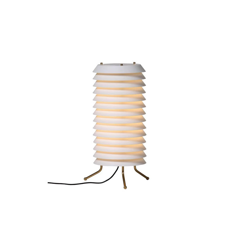 Baltic Tower Table Lamp ∅ 9.8″ x H 20.5″ / Dia 25cm x H 52cm / White & Gold / US Plug Table lamp