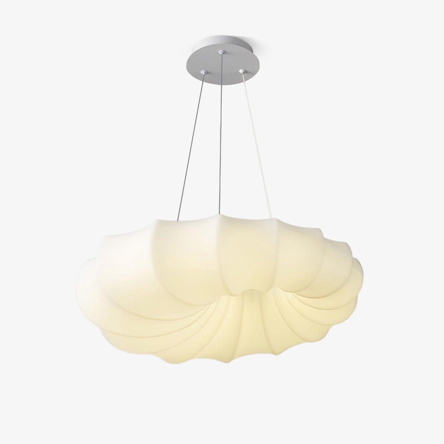 Malibu Pendant Lamp ∅ 19.6″ x H 59″/ Dia 50cm x H 150cm / White / RC Dimmer Pendant light
