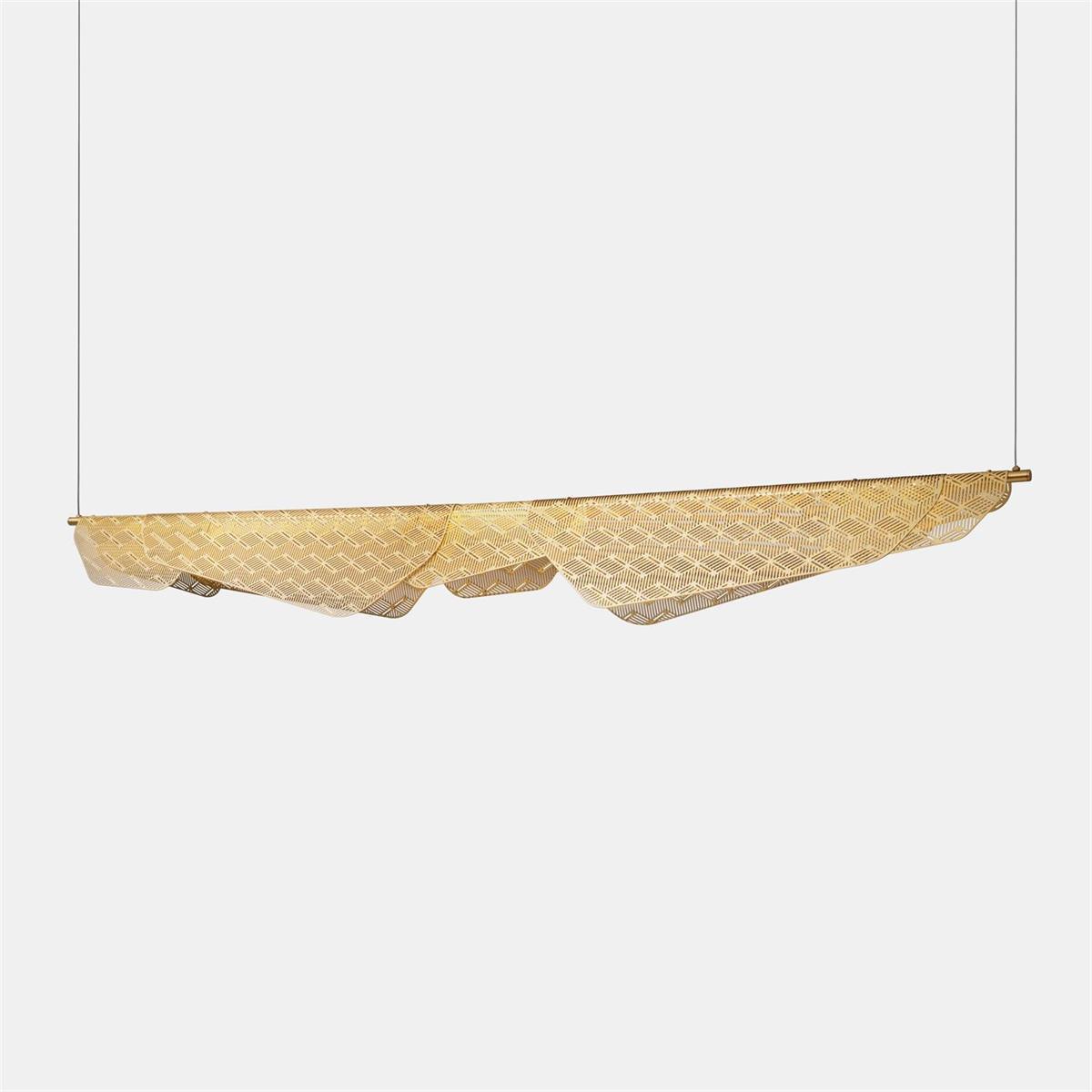 Mediterranea Pendant Light L 70.9″ x H 7.9″ / L 180cm x H 20cm / Gold / Warm Light Pendant light