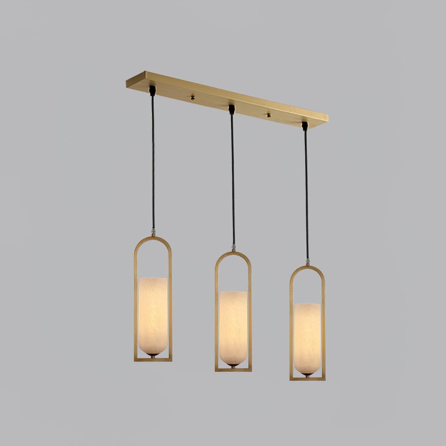 Melange Small Pendant Light Φ 23.6″ x H 59″ / Dia 60cm x H 150cm / Brass + White Pendant light