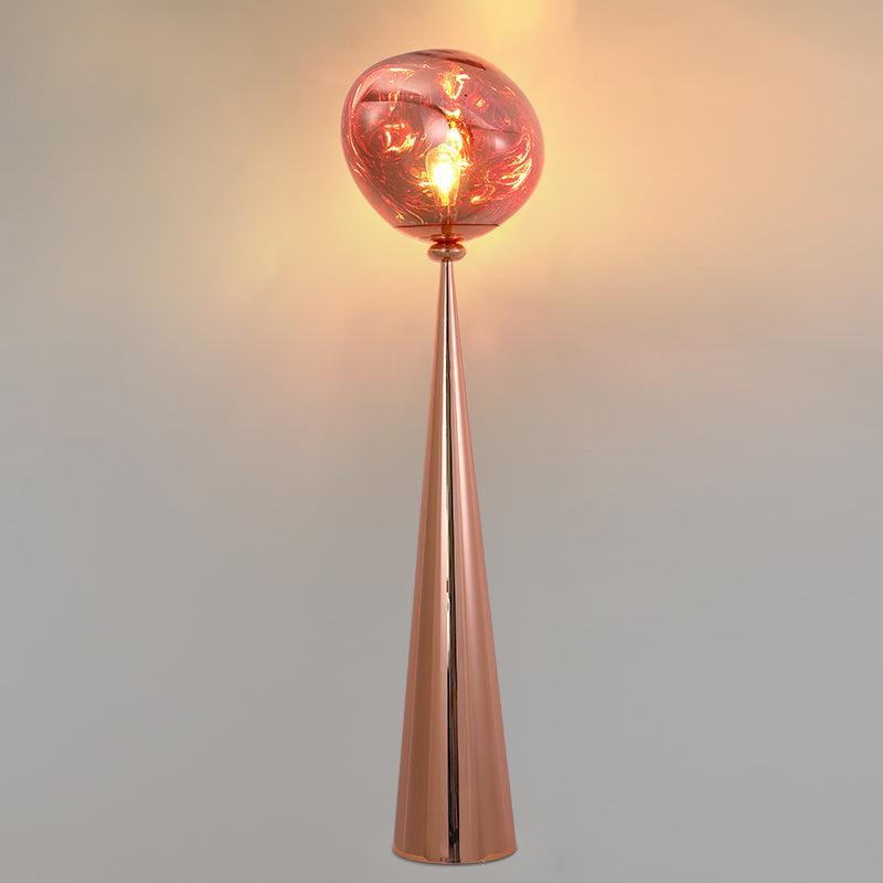Cone Lava Floor Lamp ∅ 13.8″ x H 57.1″ / Dia 35cm x H 145cm / Rose Gold / US plug Floor lamp