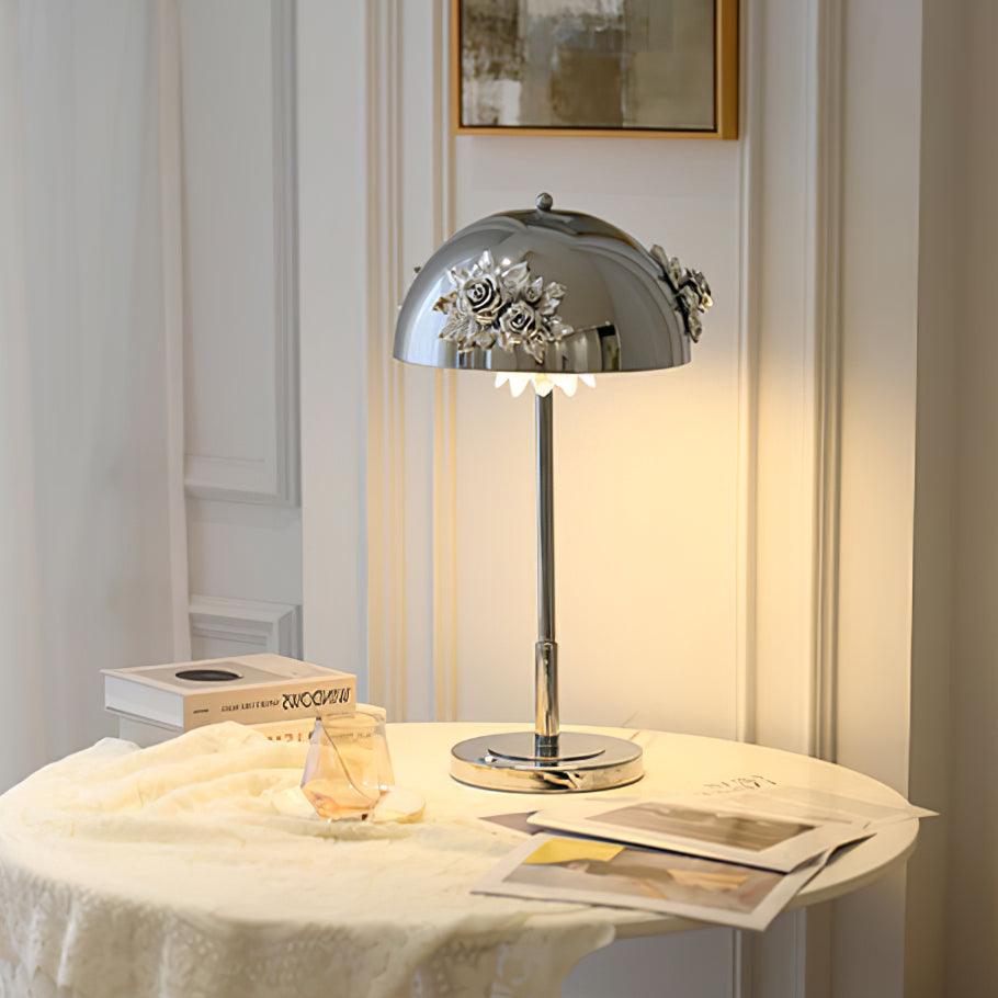 Meni Table Built-in Battery Lamp ∅ 11.8″ x H 23.6″ / Dia 30cm x H 60cm / Chrome / Touch Table lamp