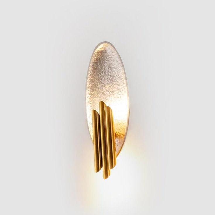 Metal Sconce ∅ 6.7″ x H 17.7″ / Dia 17cm x H 45cm / Gold & Silver Wall lamp