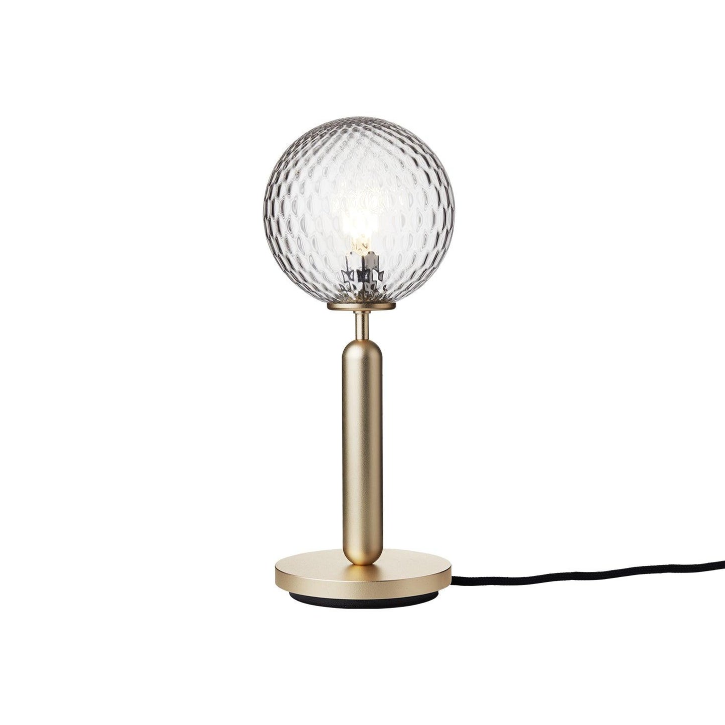 Miira Table Lamp ∅ 5.5″ x H 13.6″ / Dia 14cm x H 34.5cm / Brass & Clear glass / US plug Table lamp