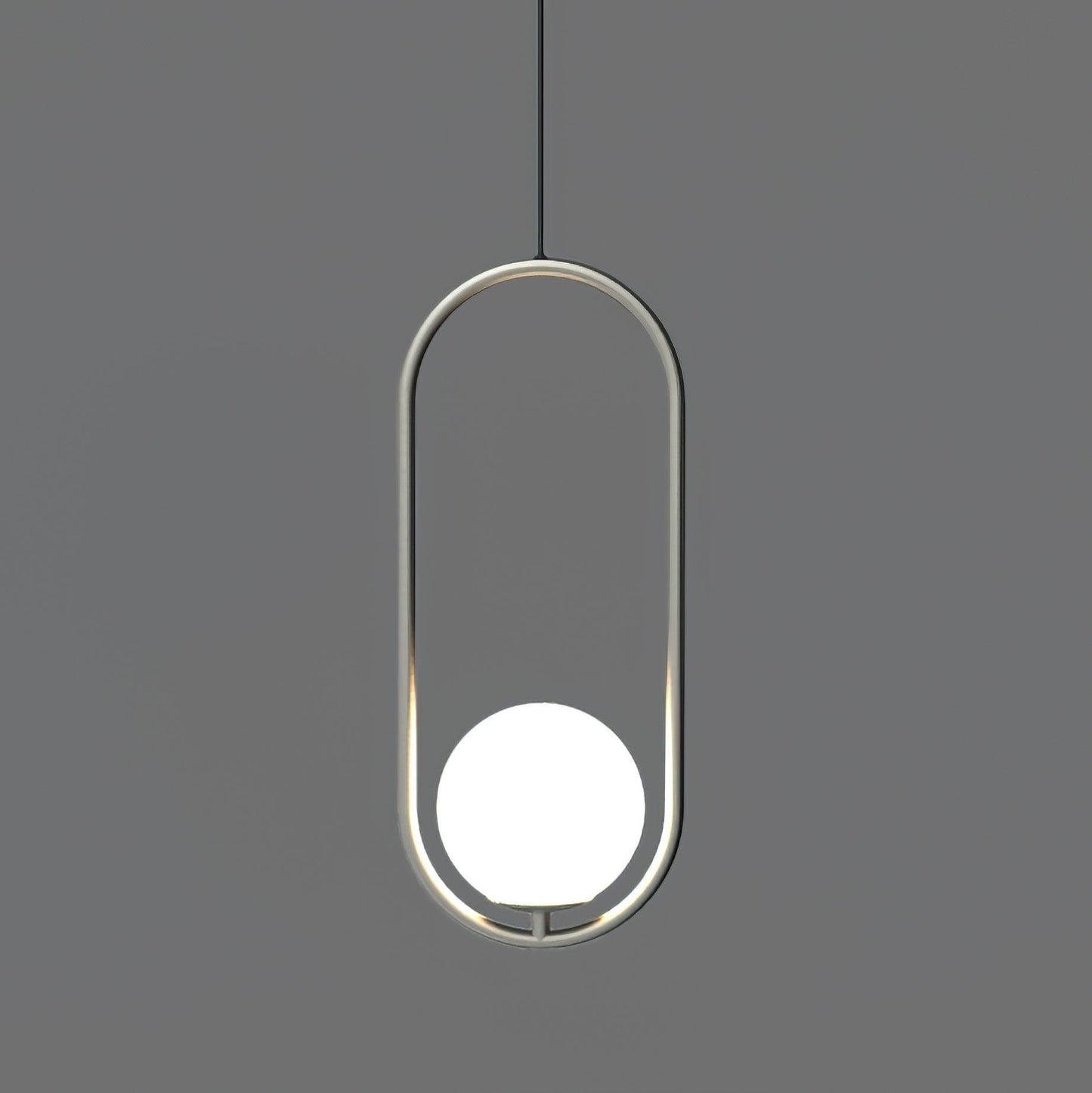 Mila Brass Pendant Light ∅ 7.9″ x H 15.7″ / Dia 20cm x H 40cm / Silver Pendant light