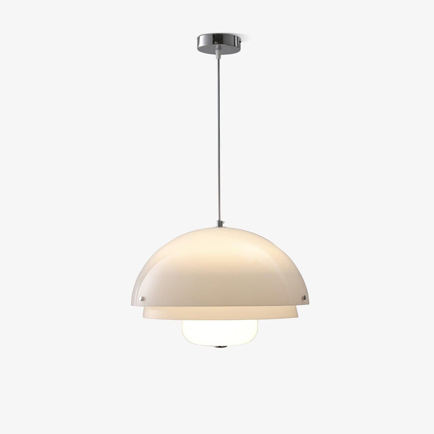 Milk White Layer Pendant Lamp ∅ 15.7″ x H 11.4″ / Dia 40cm x H 29cm / White Pendant light