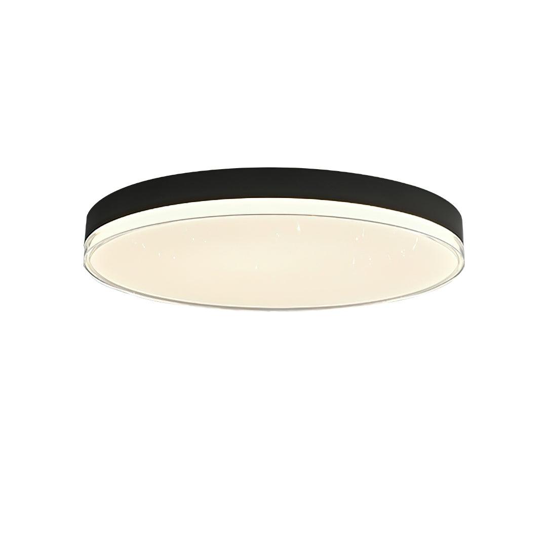 Mimixi Ceiling Lamp ∅ 19.7″ x H 3.1″ / Dia 50cm x H 8cm / Black & White / Three-Color Changing Light Ceiling lamp
