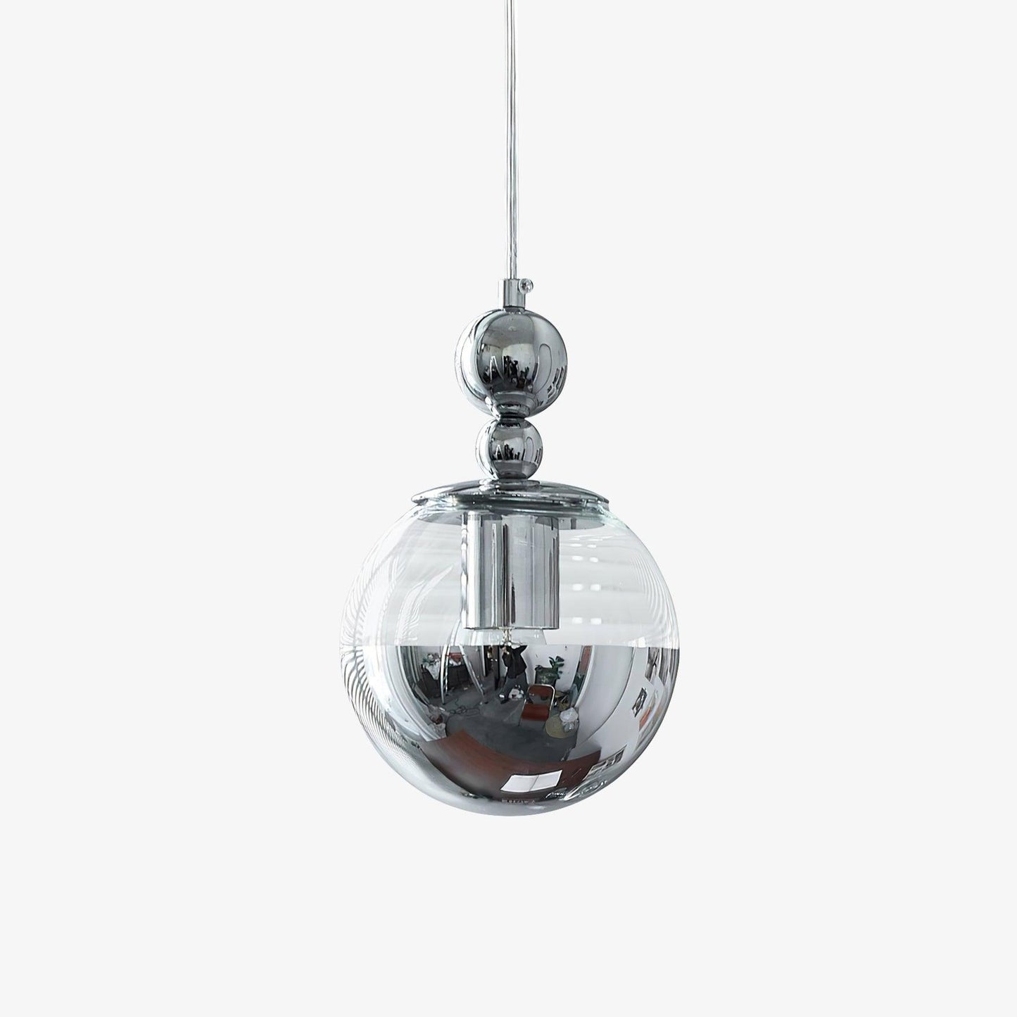 Mirrorball Pendant Light ∅ 5.9″ x H 9.8″ / Dia 15cm x H 25cm / Chrome Pendant light