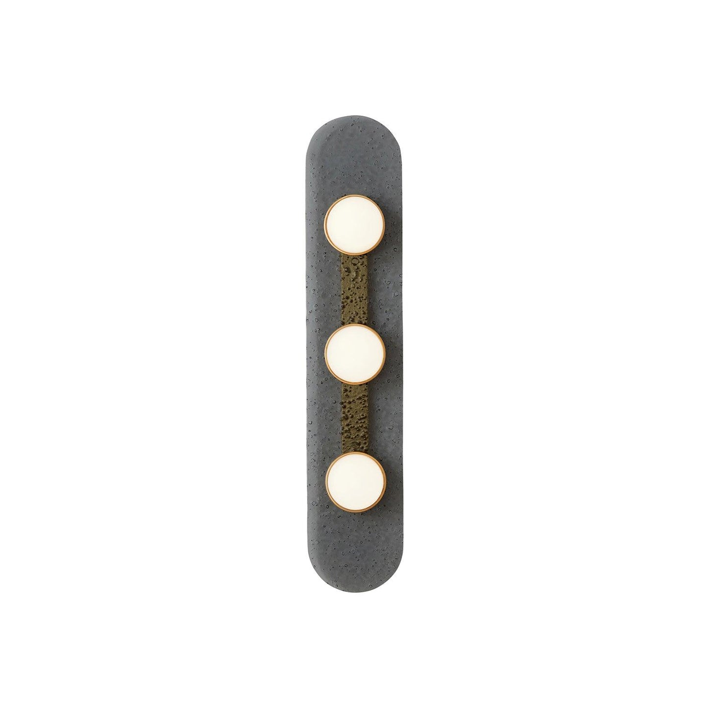 Modulo Wall Light 3 heads ∅ 4.7″ x H 19.7″ / Dia 12cm x H 50cm / Gold + Smoke grey / Warm Light Wall lamp