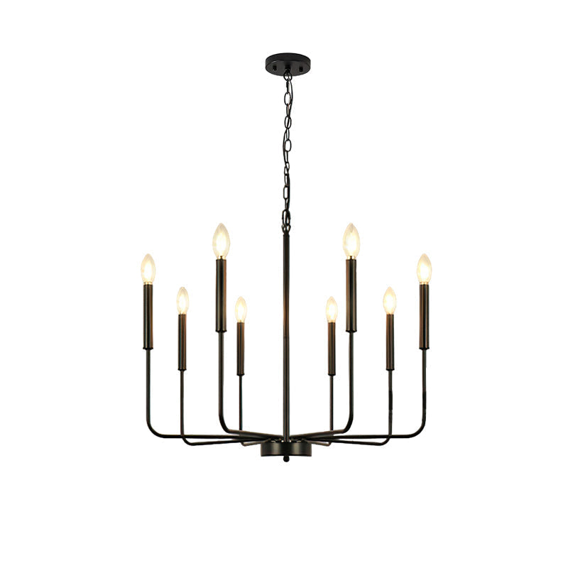 Monroe Chandelier 8 Heads ∅ 30.7″ x H 19.7″/ Dia 78cm x H 50cm / Black Chandelier