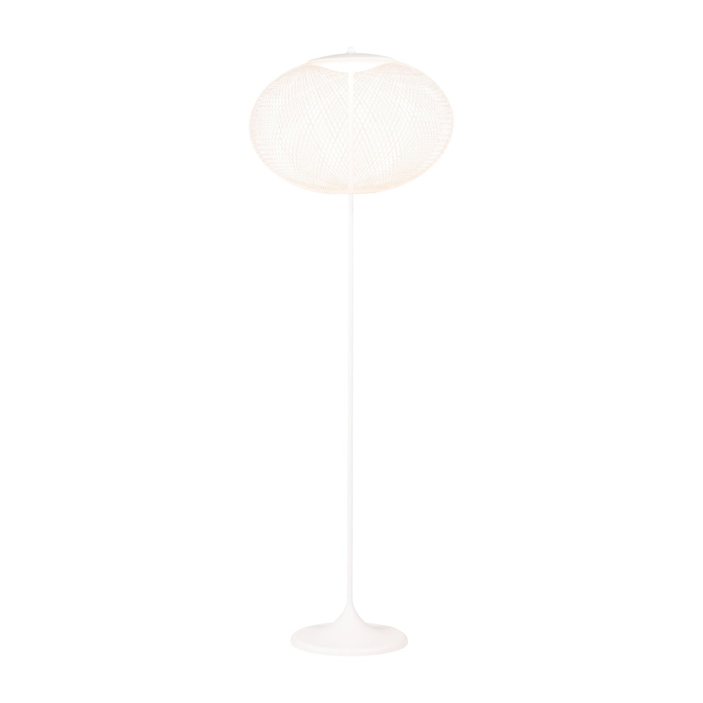 Metallic Meshwork Floor Lamp ∅ 19.7″ x H 65″ / Dia 50cm x H 165cm / White / Warm Light Floor lamp