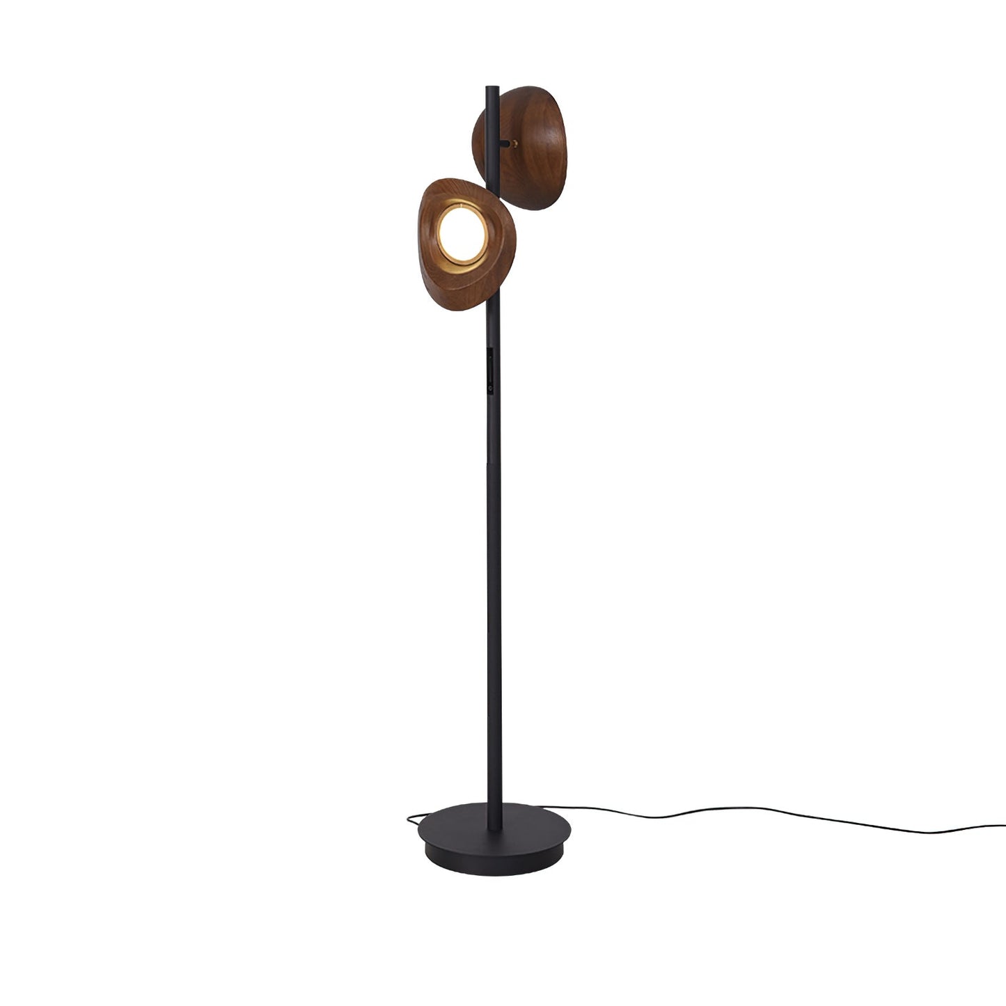 Nest Floor Lamp ∅ 11.8″ x H 59″ / Walnut Color / US Plug Floor lamp