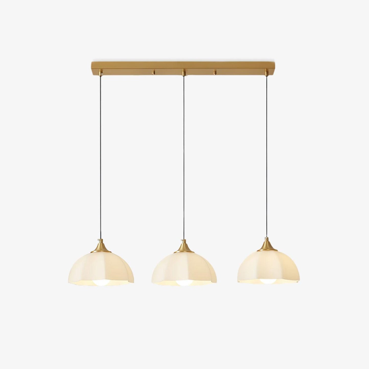 Achteckiger Kronleuchter mit Glasschale