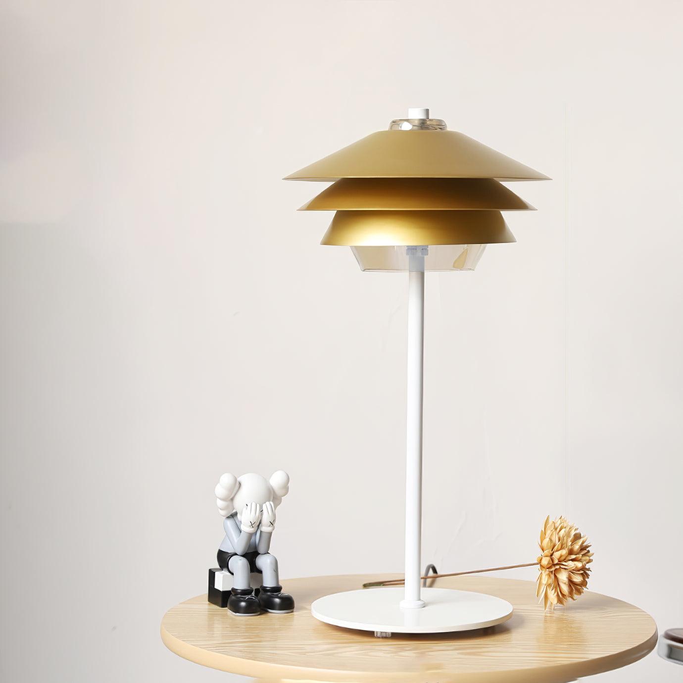 Overlay Table Lamp ∅ 10.6″ x H 21.2″ / Dia 27m x H 54cm / Gold / US Plug Table lamp
