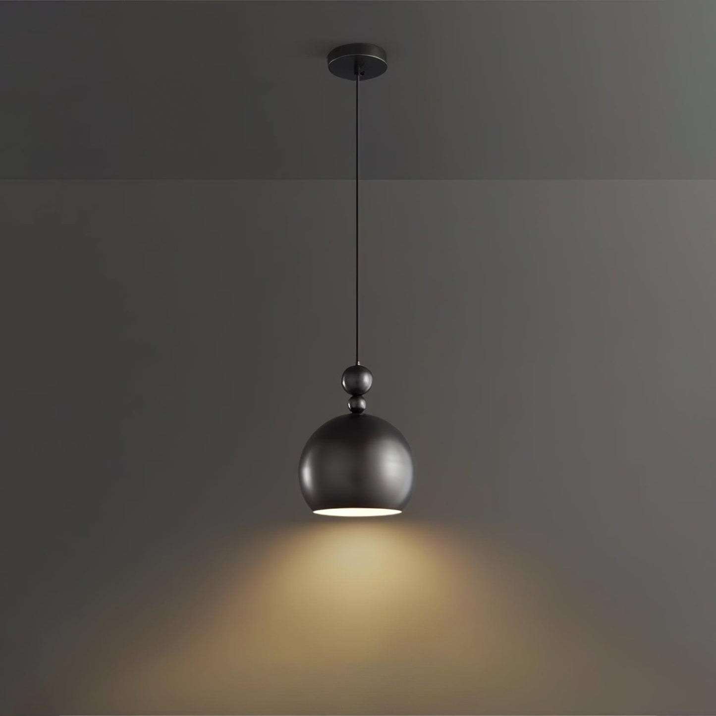 Palla Brass Pendant Lamp Model B ∅ 7.1″ x H 9.1″ / Dia 18cm x H 23cm / Black Pendant light
