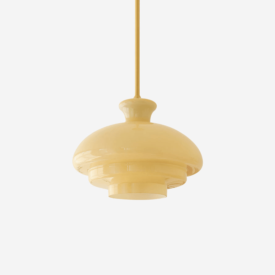 Paolina Glass Pendant Lamp ∅ 15.7″ x H 11.8″ / Dia 40cm x H 30cm / Yellow Pendant light