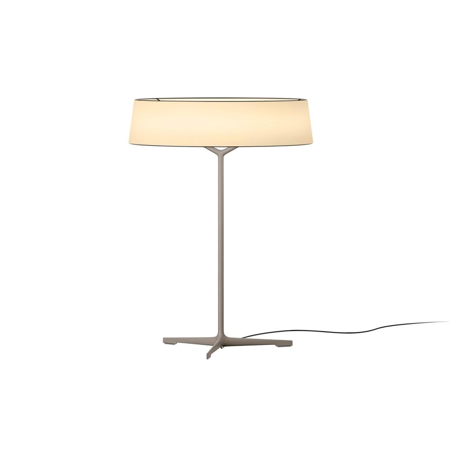 Paper Glow Circular Table Lamp ∅ 17.7″ x H 24″ / Dia 45cm x H 61cm / Grey & White / Warm Light / US Plug Table lamp