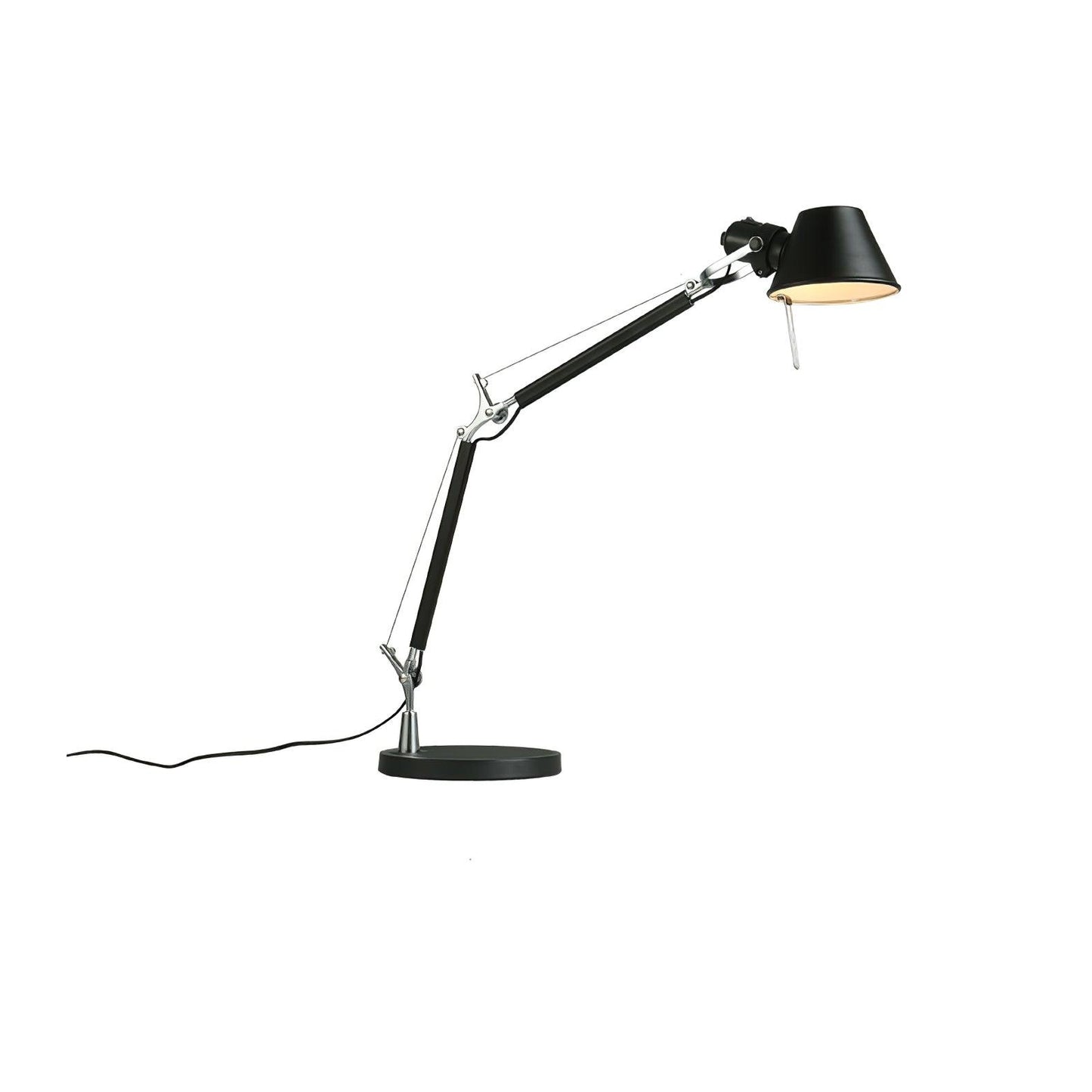 Parete Table Lamp ∅ 8.3″ x L 9.8″+9.8″ / Dia 21cm x L 25cm + 25cm / Black / US Plug Table lamp