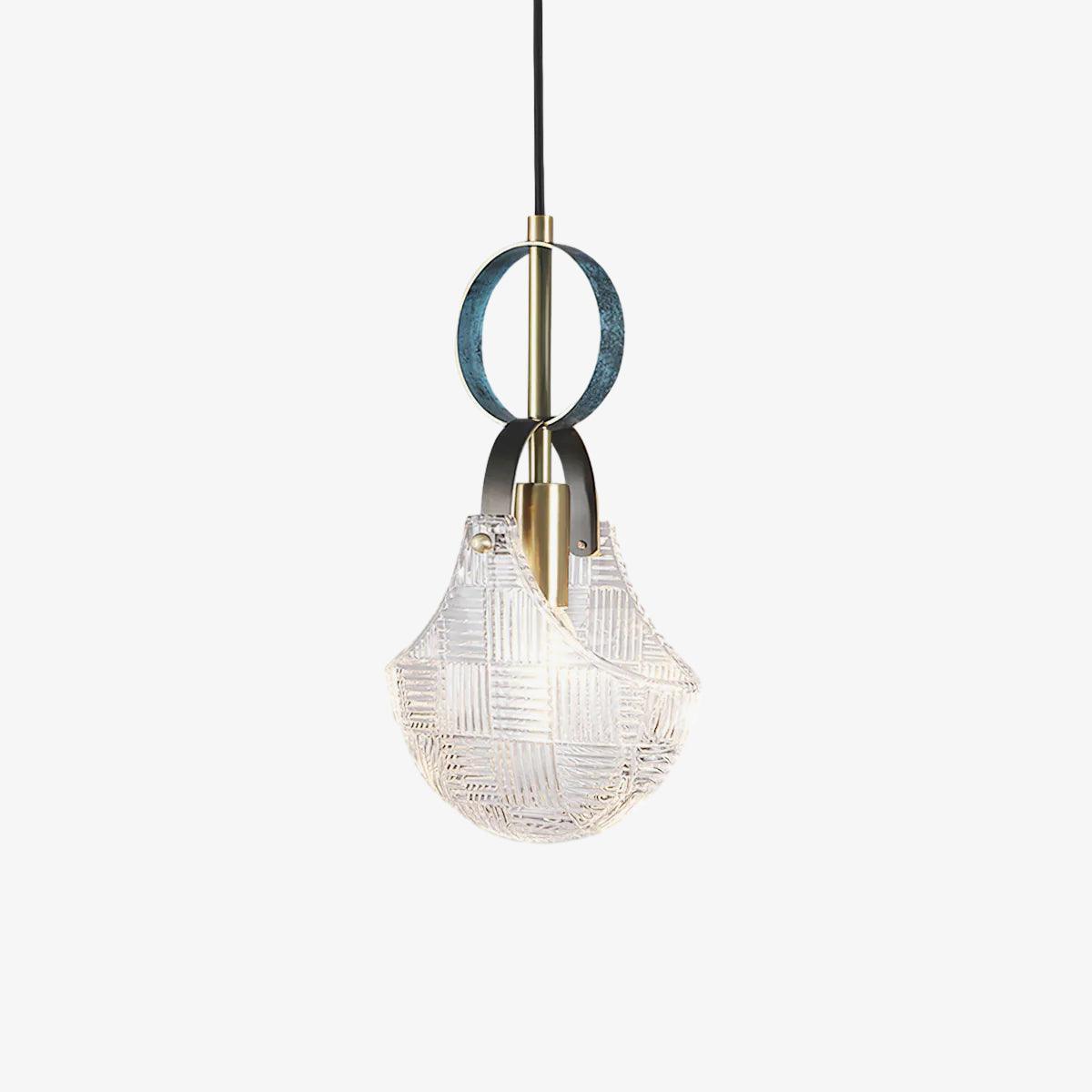 Parson Pendant Light ∅ 7.1″ x H 12.2″ / Dia 18cm x H 31cm / Brass & Transparent Pendant light