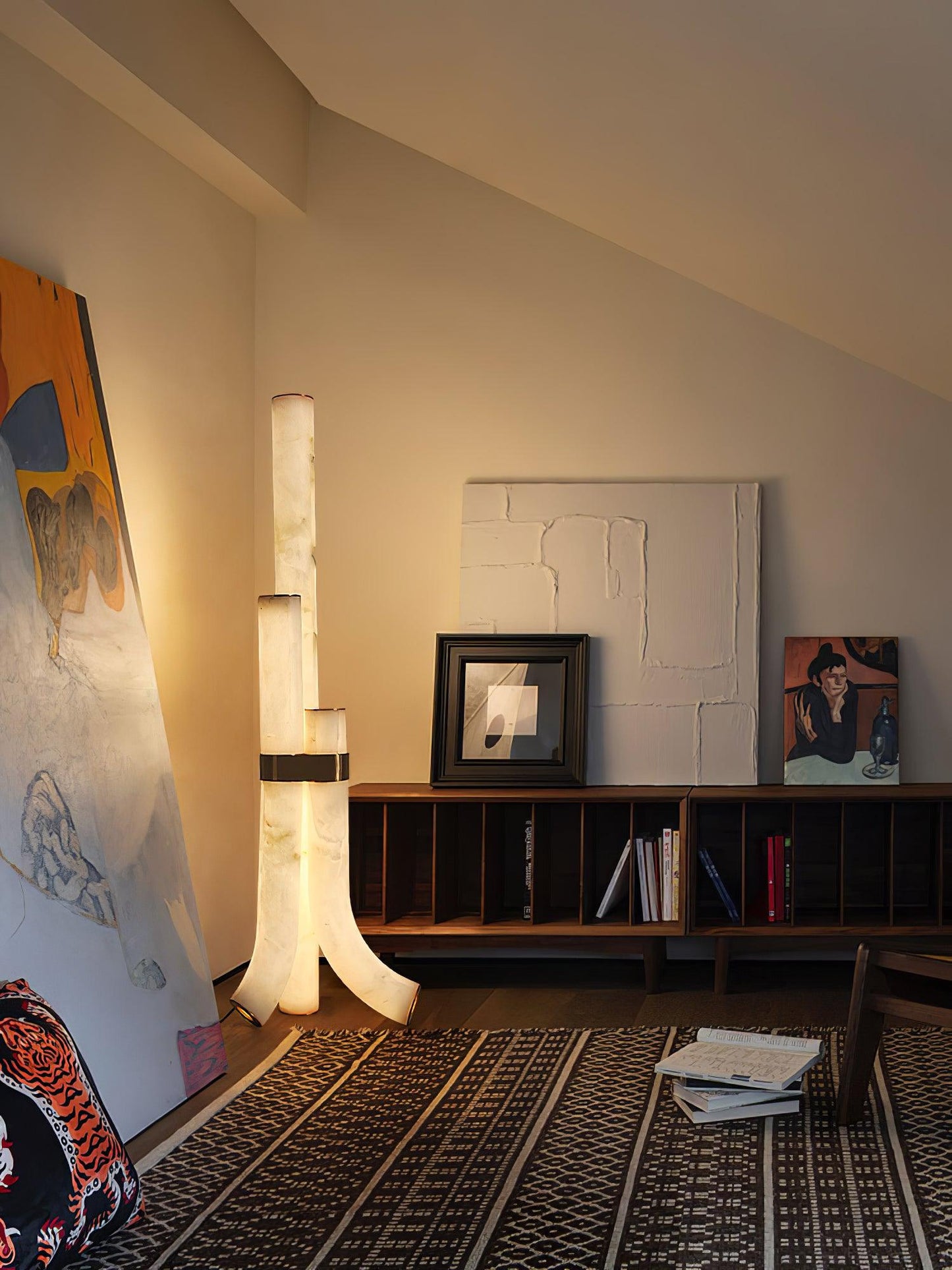 Piped Alabaster Floor Lamp Floor lamp