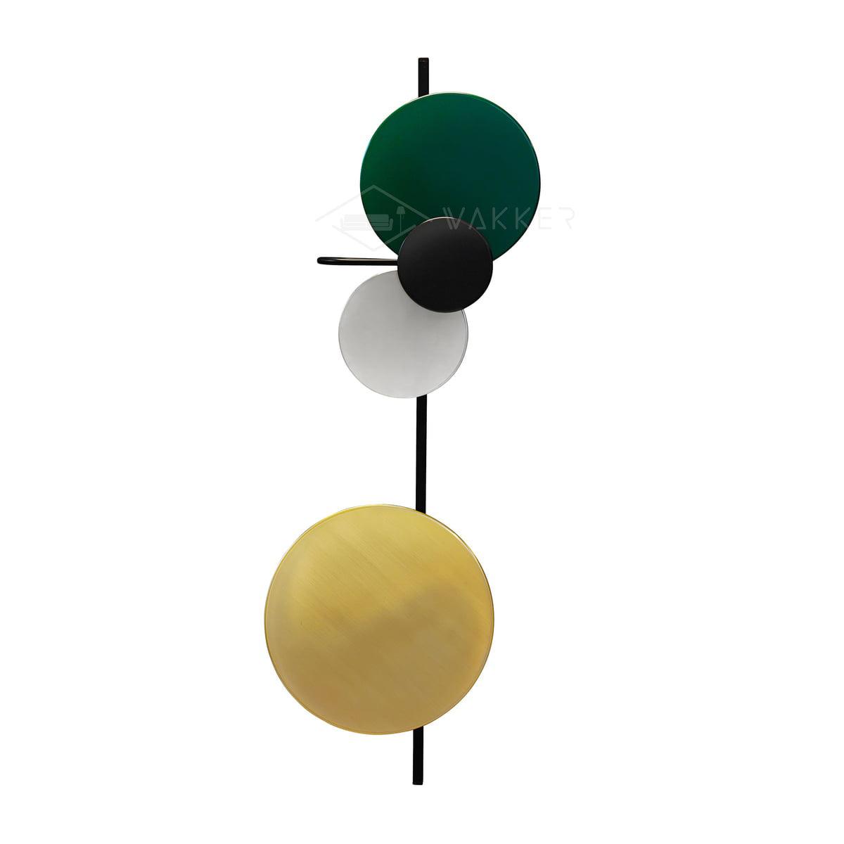 Planet Wall Lamp ∅ 7.1″ x H 21.7″ / Dia 18cm x H 55cm / Cedar Green / Warm Light Wall lamp