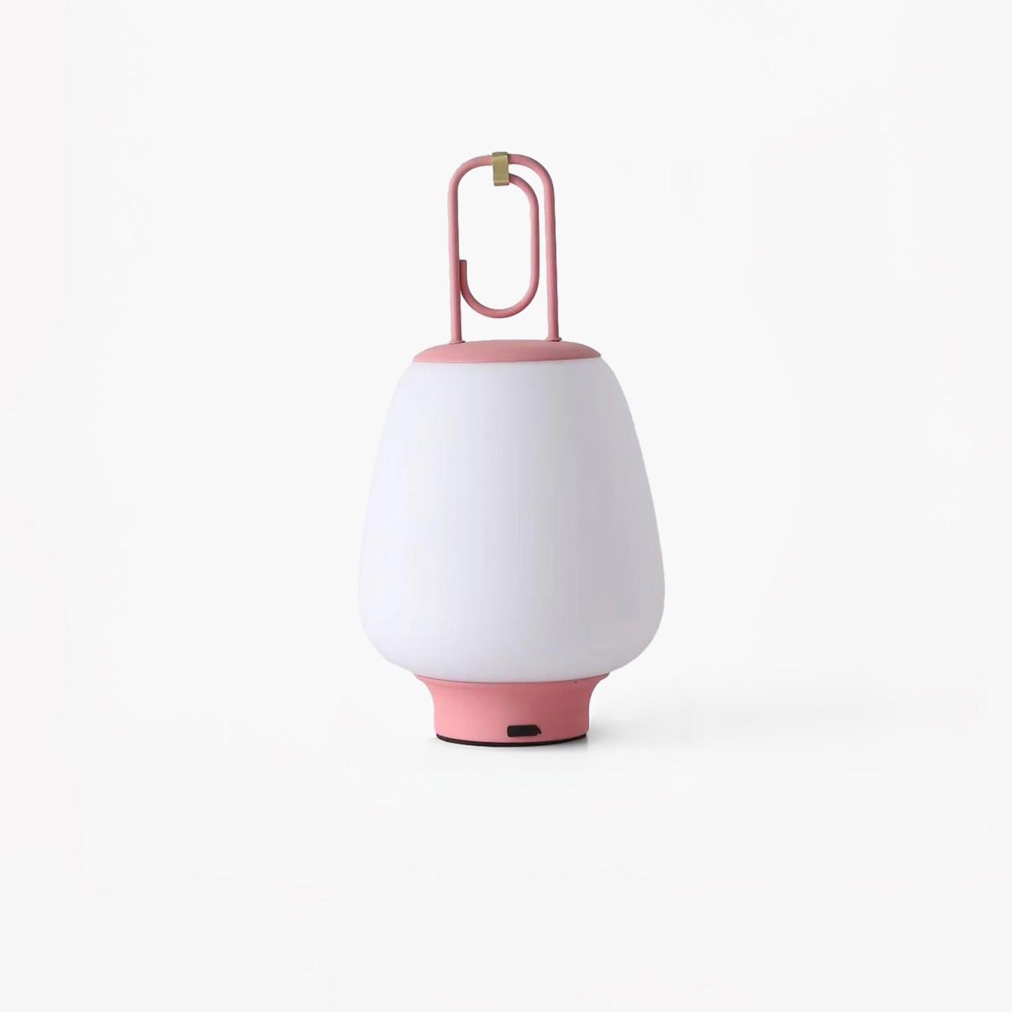 Portable Lantern Built-in Battery Table Lamp ∅ 6.3″ x H 11″ / Dia 16cm x H 28cm / Pink & White / Warm Light Table lamp