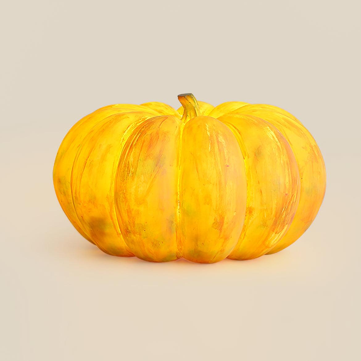 Portable Pumpkin Built-in Battery Table Lamp ∅ 16.5″ x H 9.8″ / Dia 42cm x H 25cm / Yellow / USB Table lamp